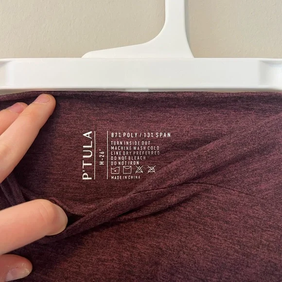 p'tula bare warmth legging currant - Picture 3 of 5